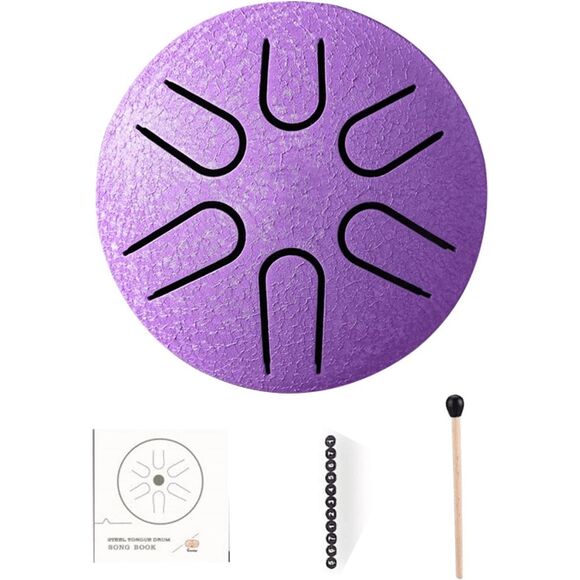 Mini Steel Tongue Rain Drum for Meditation Yoga Musical Education 3 Inch 6 Notes - Picture 8 of 9